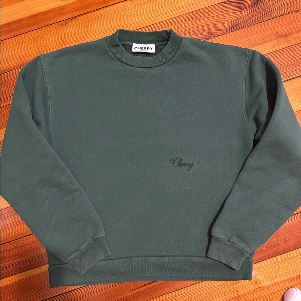 Cherry LA Crewneck Sweatshirt Green Small